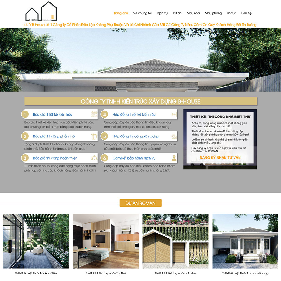 Website Biệt Thự