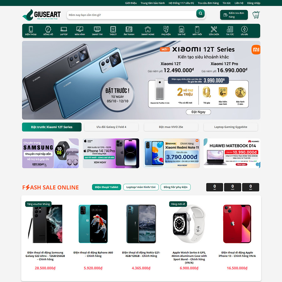 Website Điện Thoại 6