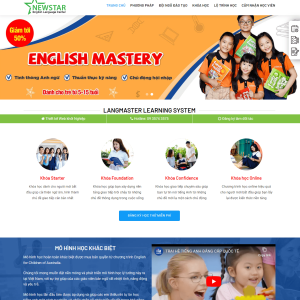 Website Trung Tâm Anh Ngữ Edu 2