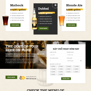 Website Shop bán Rượu Bia