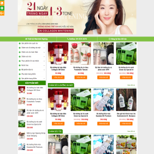 Website bán Mỹ phẩm 2