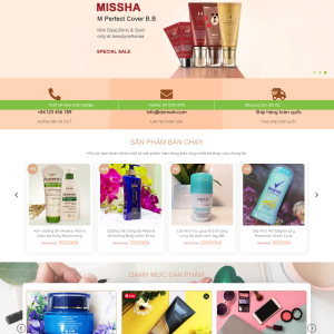Website bán Mỹ phẩm 10