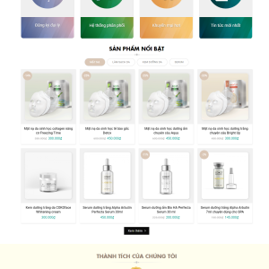 Website bán Mỹ phẩm 8