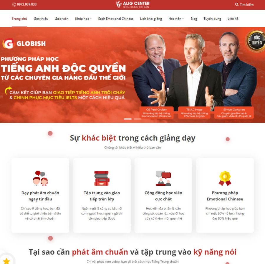 Website trung tâm tiếng Trung